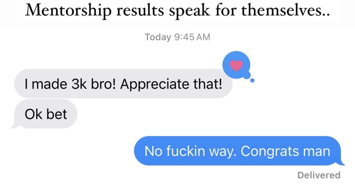Community testimonial
